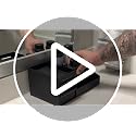 Black Cologne Organizer Stand for Men, Bathroom Counter Storage