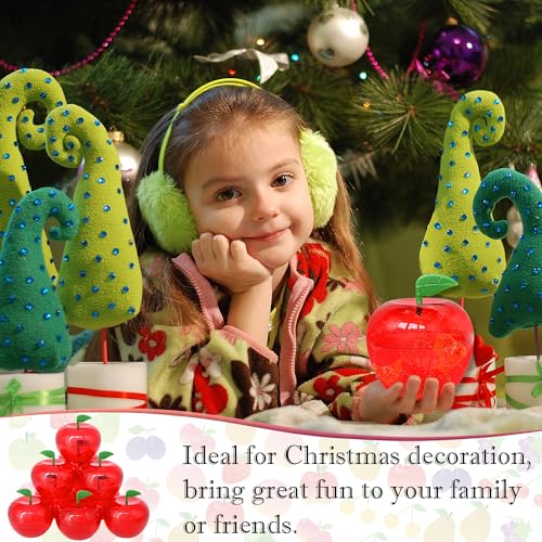 5 Large Apple Shaped Plastic Containers - Party Favors & Gifts