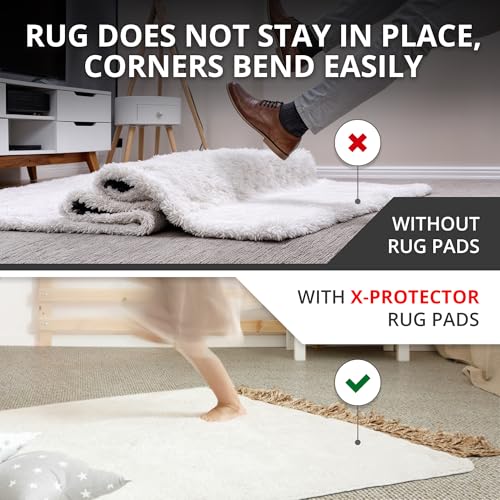 Anti-Slip Rug Grippers for Carpet - 8 Pack Non-Slip Carpet Corner Tape