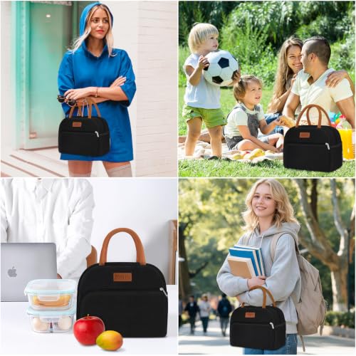 Insulated Lunch Bag Tote - 10L Leakproof Thermal Cooler Box for Work & Travel