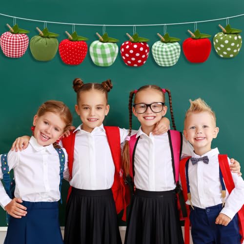 8 Pcs Artificial Fabric Apples - Fall Table Decor & Bowl Filler