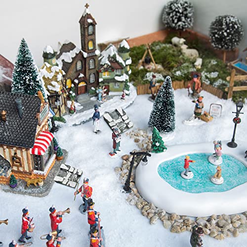 Geelin 2 Pcs Miniature Stone Steps Christmas Village Staircase with