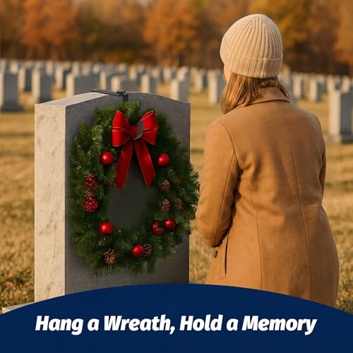 Adjustable Headstone Wreath Hanger for 6-11 Inch Gravestones - Black