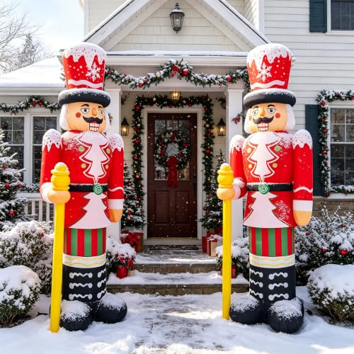 8FT Inflatable Nutcracker Decoration - Christmas Yard & Garden Display