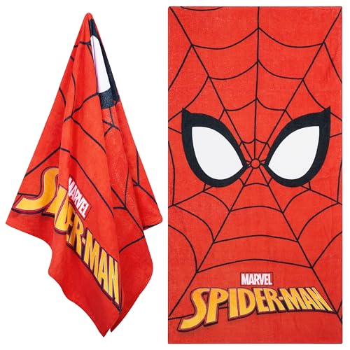 Disney Stitch Kids Beach Towel - Quick Dry, 55x27” for Pool & Vacation, Red Spiderman Variant