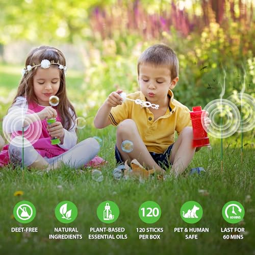 Natural Citronella Mosquito Repellent Incense Sticks - 240 Pack