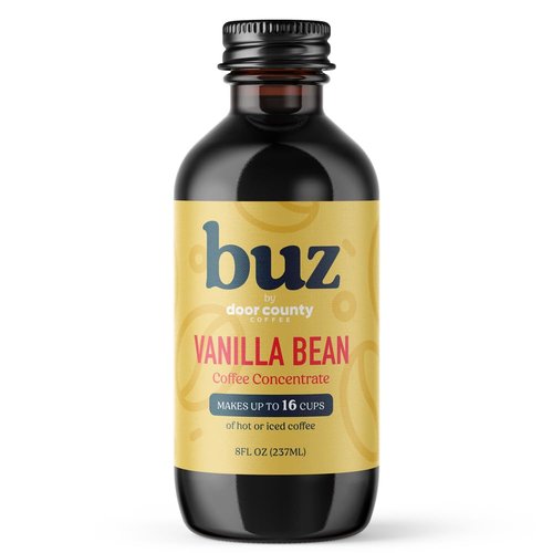 Buz Vanilla Bean Coffee Concentrate - Rich Flavor in Convenient 8oz Bottle