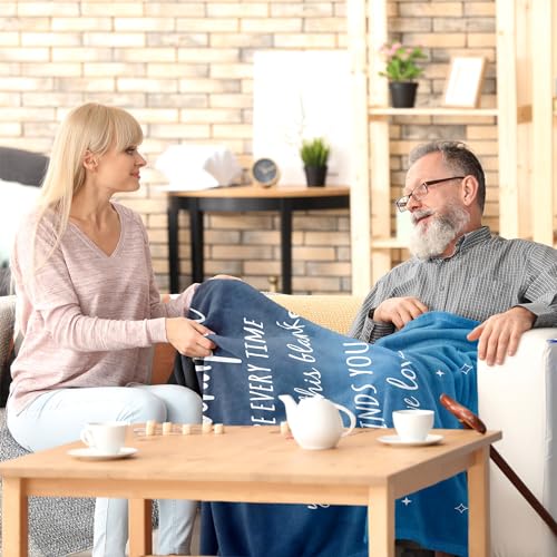 Julazy 60x50 Inch Grandpa Gifts Throw Blanket - Christmas We Love You Design