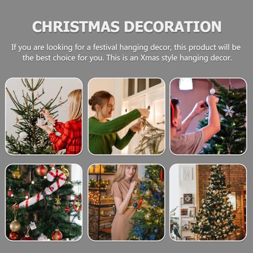 5-Pack Woven Rattan Bell Ornaments for Rustic Farmhouse Christmas Decor