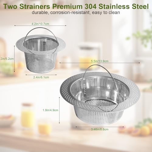 2-Piece Stainless Steel Pulp Strainer Set for Cold Press Juicers