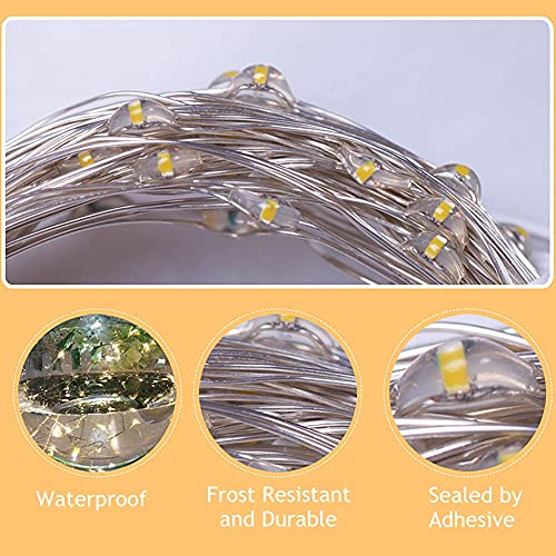 Blue Twinkle Star Christmas Fairy Lights 33ft 100 LED Waterproof String