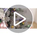 YITAHOME 6ft White Snow Flocked Artificial Christmas Tree with Remote, 11 Light Modes
