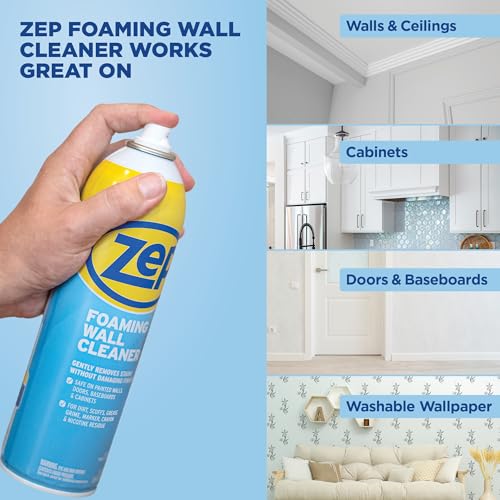 Zep Foaming Wall Cleaner 18 oz Scuff and Stain Remover for Painted Surfaces