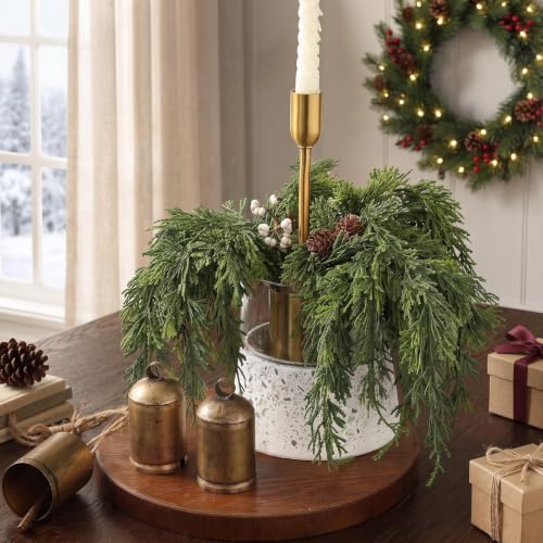 12 Pcs 32" Realistic Cedar Branches for Vase Christmas Decor – GLIDLION