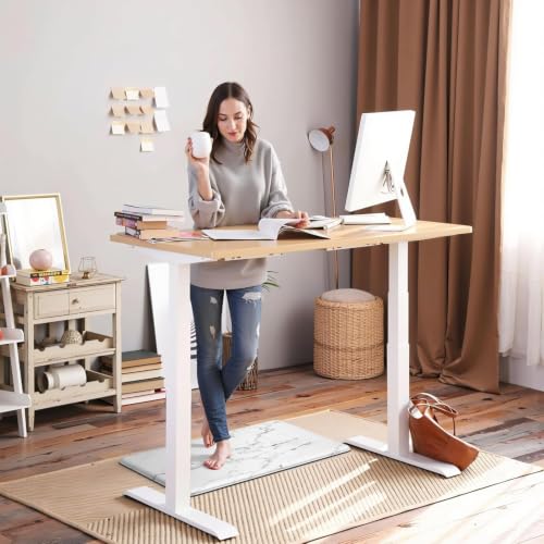 Marble Kitchen Anti-Fatigue Mat, Cushioned Waterproof Standing Desk Rug
