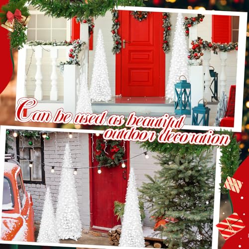 Leyndo 3/4/5 ft Collapsible White Artificial Christmas Tree - Assorted Sizes