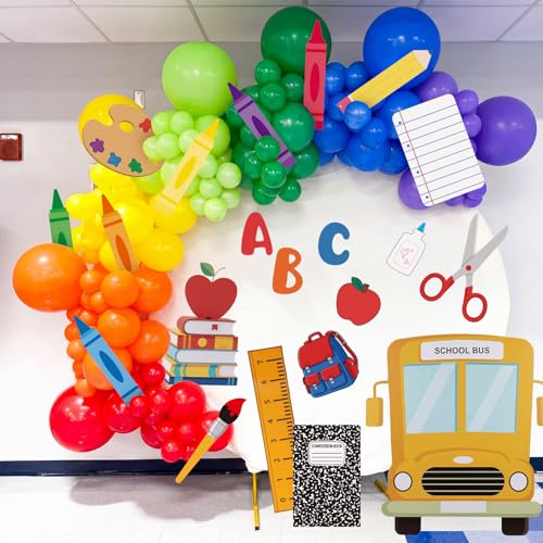 21-Piece Large Back to School Cardstock Cutouts for Classroom Decorations