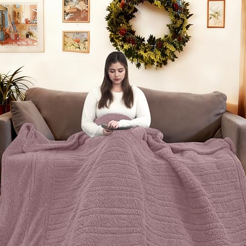 Queen Size Electric Heated Blanket with Dual Control & 9 Settings