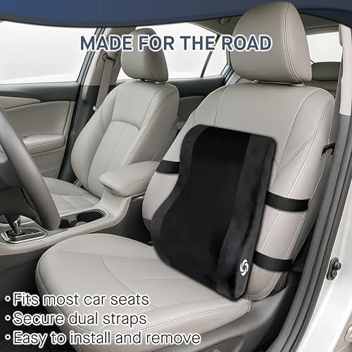 Ergonomic Lumbar Support Pillow with Cooling for Office & Car