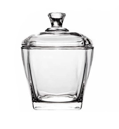 123Arts Glass Sugar Bowl Spice Jar Seasoning Pot Storage Snack Jar with Lid,8oz,240ml