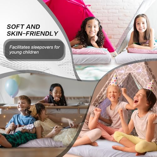 Soft Microfiber Fitted Sheet for Kids Air Mattress, 62 x 35 Inch, White