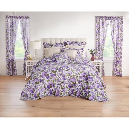 100% Cotton Oversized Bedspread - Florence Collection, Twin, Ecru