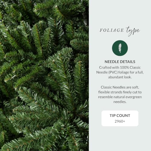 7.5 ft Unlit Classic Blue Spruce Artificial Christmas Tree with Stand