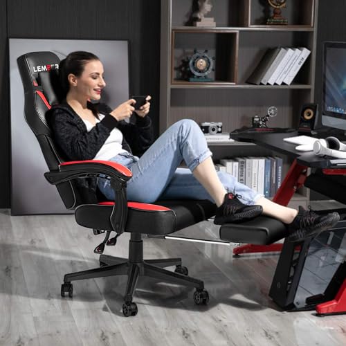 Heavy-Duty Big and Tall Gaming Chair, 400lb Capacity, Ergonomic PC Desk Chair