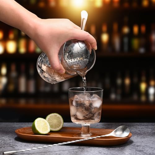 Etens Stainless Steel Cocktail Strainer Set with Hawthorne, Julep & Mesh Strainers