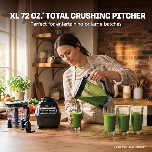 1500W Blender and Food Processor Combo System with 72oz Pitcher & Cups
