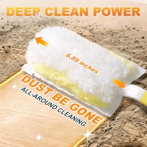 Disposable Electrostatic Duster Set - 2 Handles & 24 Heavy-Duty Refills