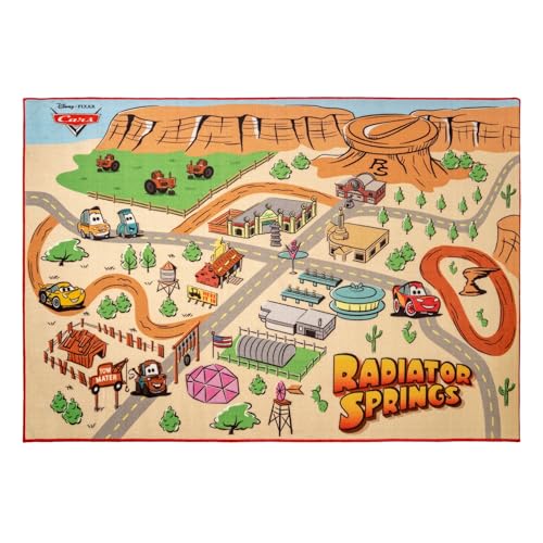 Large Kids Play Rug - 54" x 78" Non-Slip Cartoon Character Floor Mat
