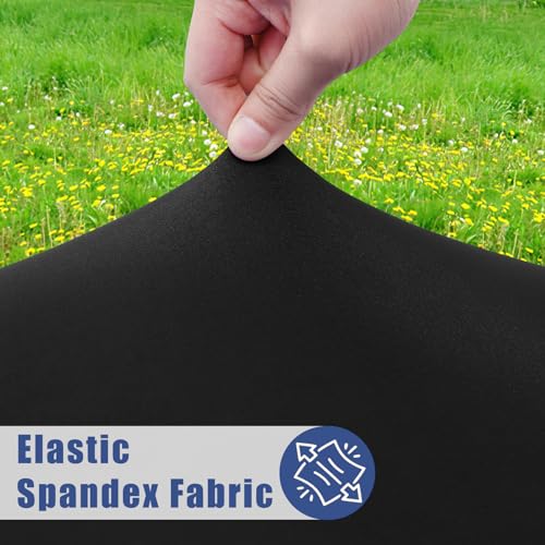 Fitted Round Tablecloth for 45-56 Inch Tables - Elastic Stretch Cover