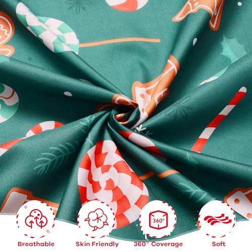 Christmas Candy Crib Sheet - Green Baby Nursery Fitted Sheet 52x28in - Holiday Bedding