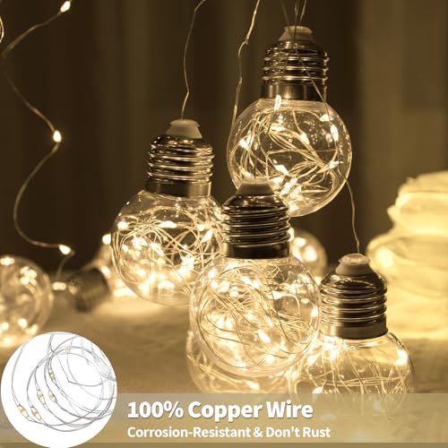 Wishing Ball Curtain String Lights - 200 LED Window Fairy Lights with Remote