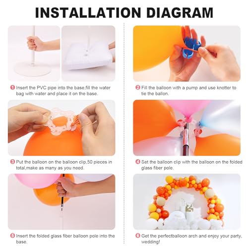 Chamvis Adjustable Balloon Arch Kit Stand for Party Wedding Birthday