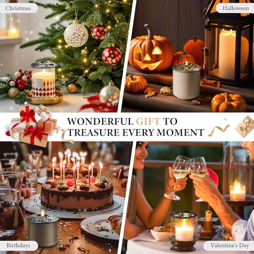 Elegant Candle Topper for Even Burn - Reusable Zinc Alloy Cover