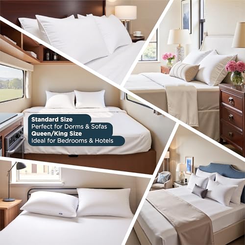 Bedsure Queen Size Bed Pillows Set of 2 - Soft Down Alternative Hotel Collection