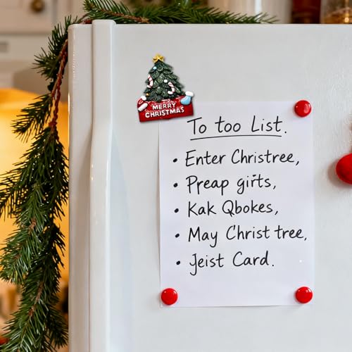 OFDNE Style13 Christmas Fridge Magnets – Cute Cane Candy Designs, 1Pcs