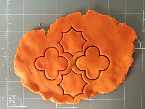 Arbi Design Quatrefoil Pairs Cookie Cutter Set (2 Pcs, 3 Inch)