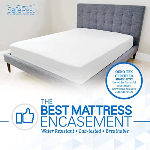 Waterproof Zippered Mattress Encasement Twin XL - Noiseless Cover Protector