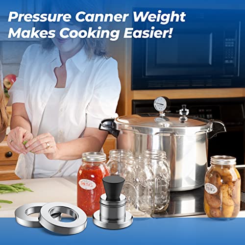 3-Piece Pressure Canner Regulator Weight 5-10-15lb for Pressure Cookers