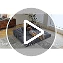 SAVENICA 79-Inch Olive Green Convertible Futon Sofa Bed - 5-in-1 Modular Couch for Living Room