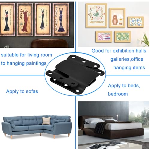 Heavy Duty Sectional Couch Connectors - 4 Pack Universal Sofa Interlocking Brackets