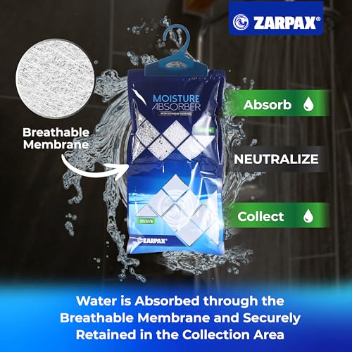 Hanging Moisture Absorber Bags with Activated Charcoal 10-Pack