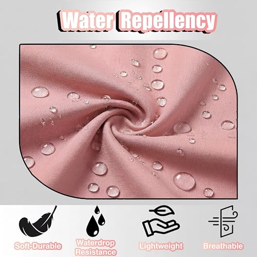 Powder Pink Waterdrop Resistant Kitchen Apron with Pockets - Adjustable TOSHE