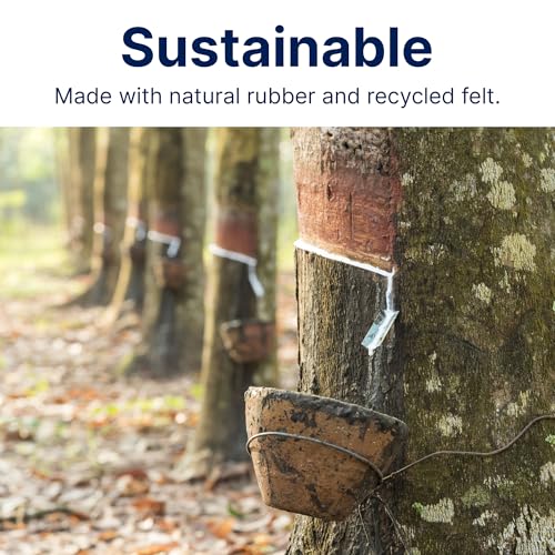 3'x5' Non-Slip Felt and Rubber Rug Pad - 1/2" Thick Premium Cushion