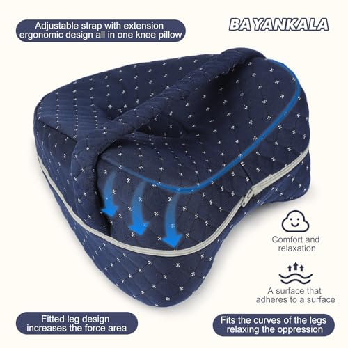 Ergonomic Knee Pillow for Side Sleepers - Sciatica Relief & Pain Support