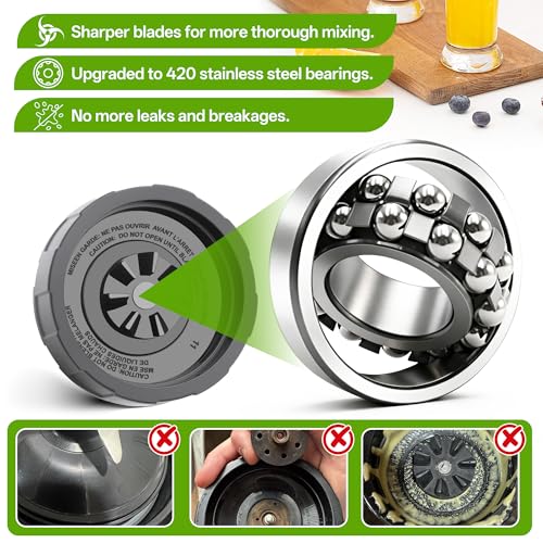 7-Fin Blender Extractor Blade Replacement for High-Speed Personal Blenders