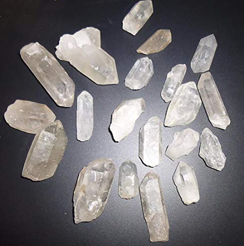 Natural Clear Quartz Crystal Points - 2 Lb Raw Healing Stone Bulk Set